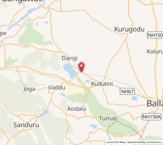 Map of Daroji, Karnataka