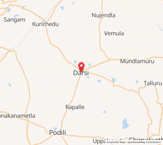 Map of Darsi, Andhra Pradesh