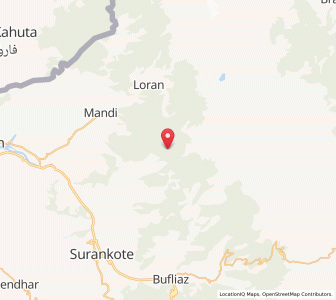 Map of Darwali, Kashmir