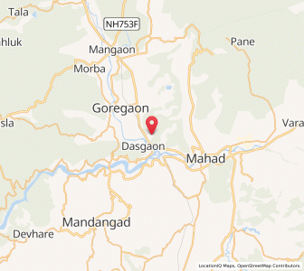 Map of Dasgaon, Maharashtra