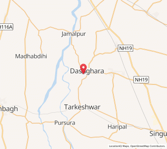 Map of Dasghara, West Bengal