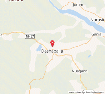 Map of Dashapalla, Odisha