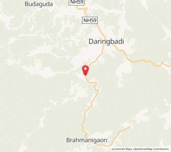 Map of Dasingabarhi, Odisha