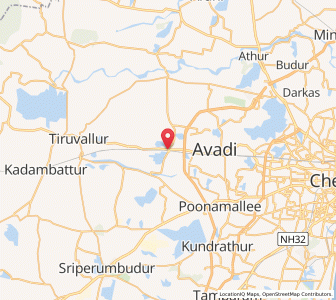 Map of Dasiripuram, Tamil Nadu