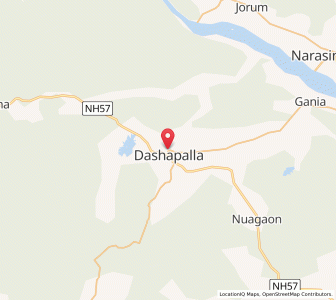 Map of Daspalla, Odisha