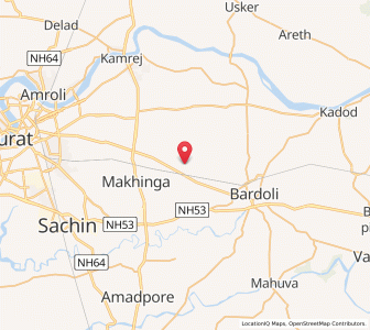 Map of Dastan, Gujarat