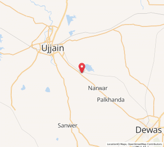 Map of Datana, Madhya Pradesh