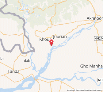 Map of Dateal, Kashmir