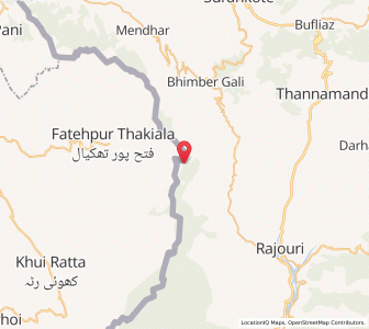 Map of Dathot, Kashmir