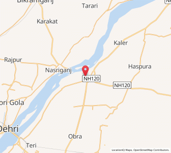 Map of Daudnagar, Bihar