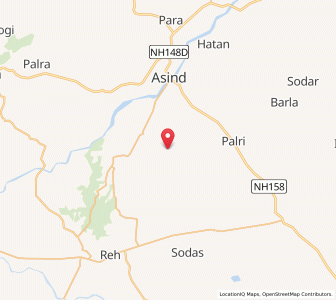 Map of Daulatgarh, Rajasthan