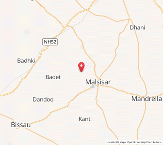 Map of Daulatkhan ka Bas, Rajasthan