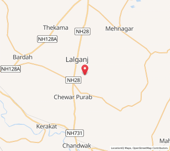 Map of Dauna, Madhya Pradesh