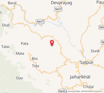 Map of Davra, Uttarakhand