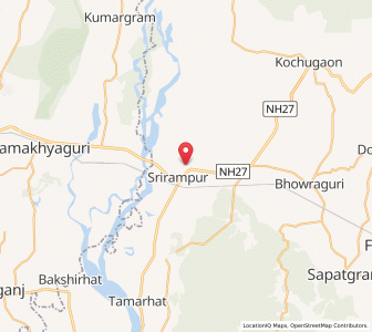 Map of Dawaguri Number Two, Assam