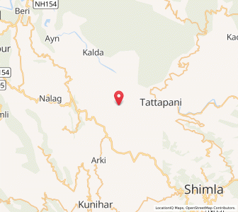 Map of Dawaru, Himachal Pradesh