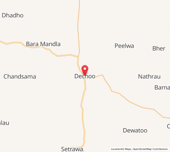 Map of Dechu, Rajasthan