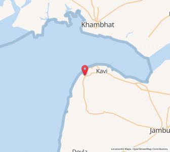 Map of Degam, Gujarat