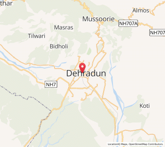 Map of Dehra Dūn, Uttarakhand