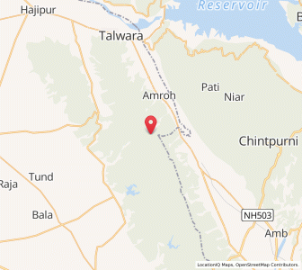 Map of Dehrian, Punjab