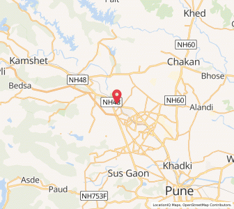 Map of Dehu Road, Maharashtra