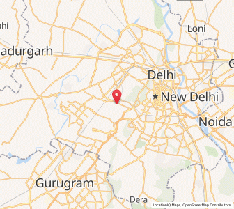 Map of Delhi Cantonment, NCT