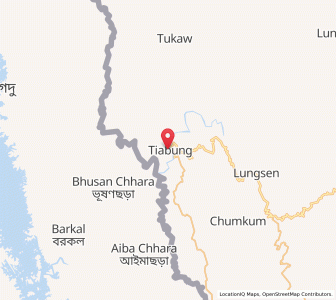 Map of Demagiri, Mizoram
