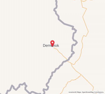 Map of Demchok, Ladakh
