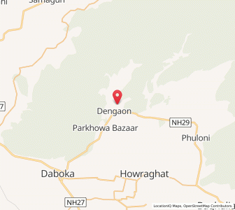 Map of Dengaon, Assam