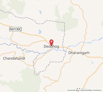 Map of Deobhog, Chhattisgarh