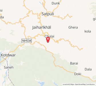 Map of Deodi, Uttarakhand