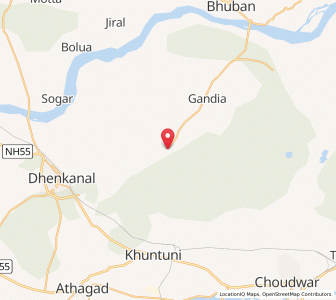 Map of Deogan, Odisha
