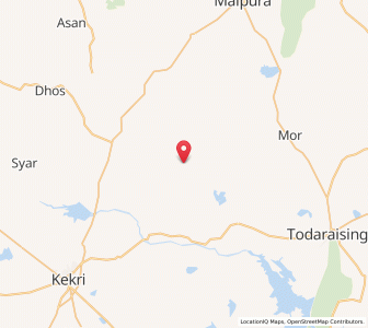 Map of Deogaon, Rajasthan