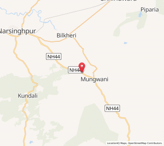 Map of Deonagar, Madhya Pradesh