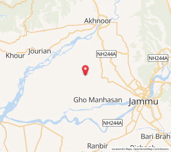 Map of Deore Napu, Kashmir