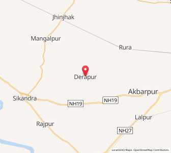 Map of Derapur, Uttar Pradesh