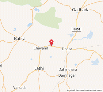Map of Derdi Janbai, Gujarat