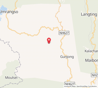 Map of Derebara, Assam