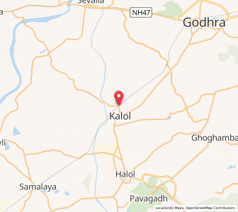 Map of Derol, Gujarat