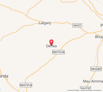 Map of Derwa, Uttar Pradesh