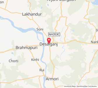 Map of Desaiganj, Maharashtra
