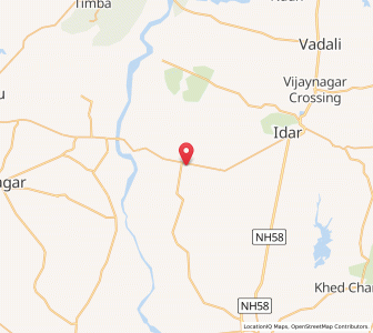 Map of Desotar, Gujarat