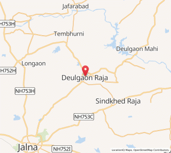 Map of Deulgaon Raja, Maharashtra