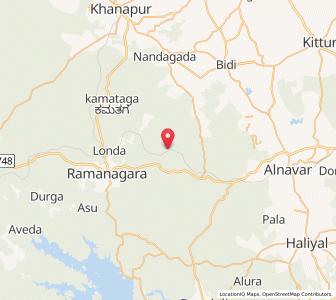 Map of Devarayi, Karnataka
