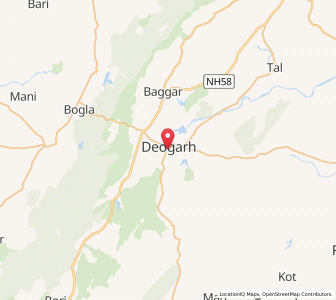 Map of Devgarh, Rajasthan