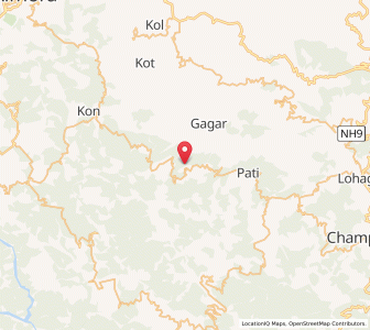 Map of Devi Dhura, Uttarakhand