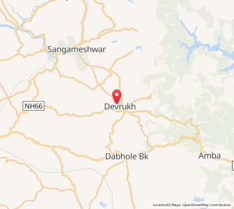 Map of Devrukh, Maharashtra