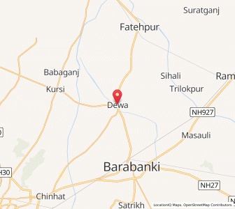 Map of Dewa, Rajasthan