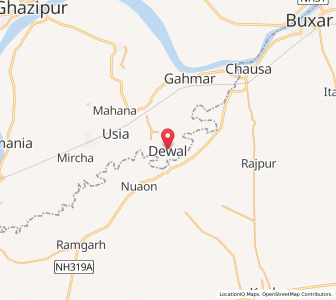 Map of Dewal, Bihar