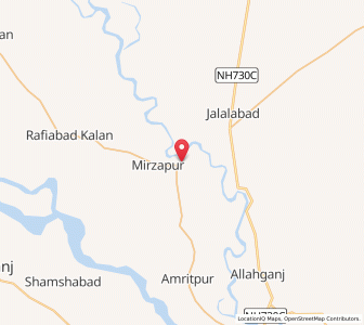 Map of Dewanagar, Uttar Pradesh